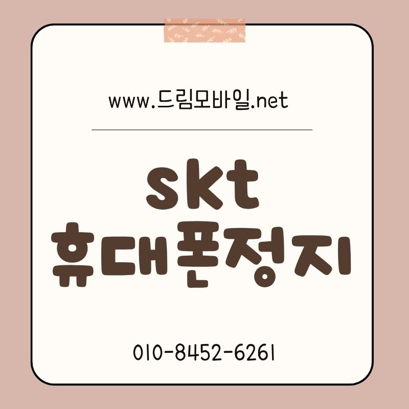 SKT 휴대폰정지