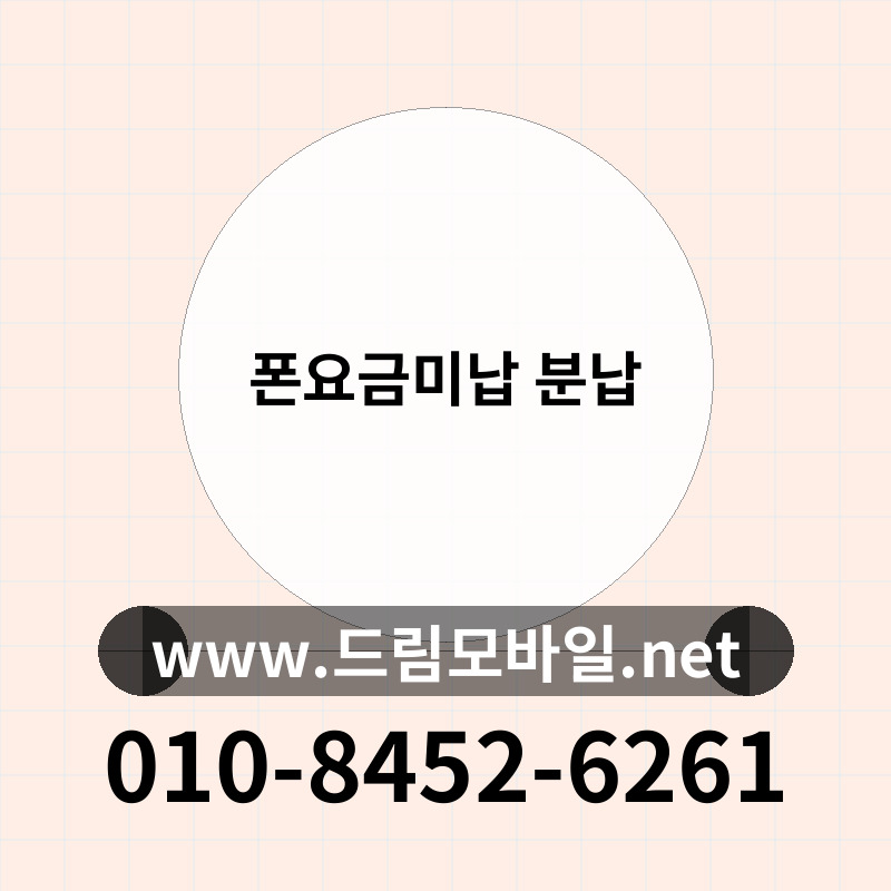 폰요금미납 분납