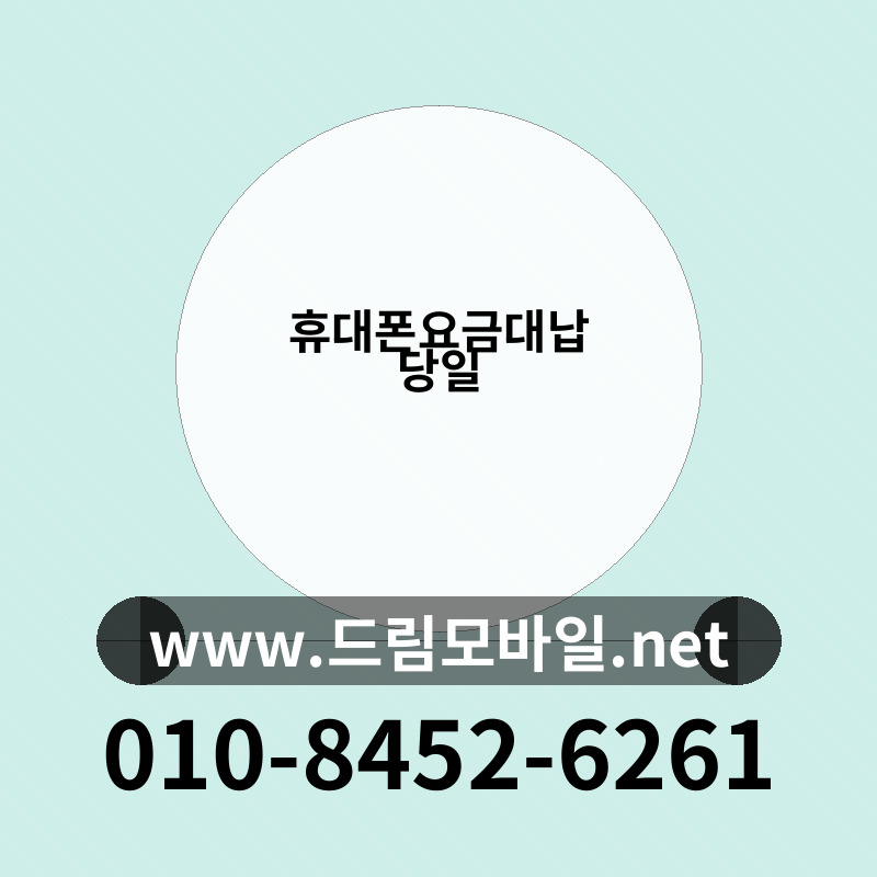 휴대폰요금대납 당일