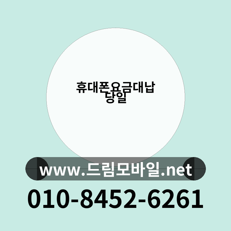 휴대폰요금대납 당일